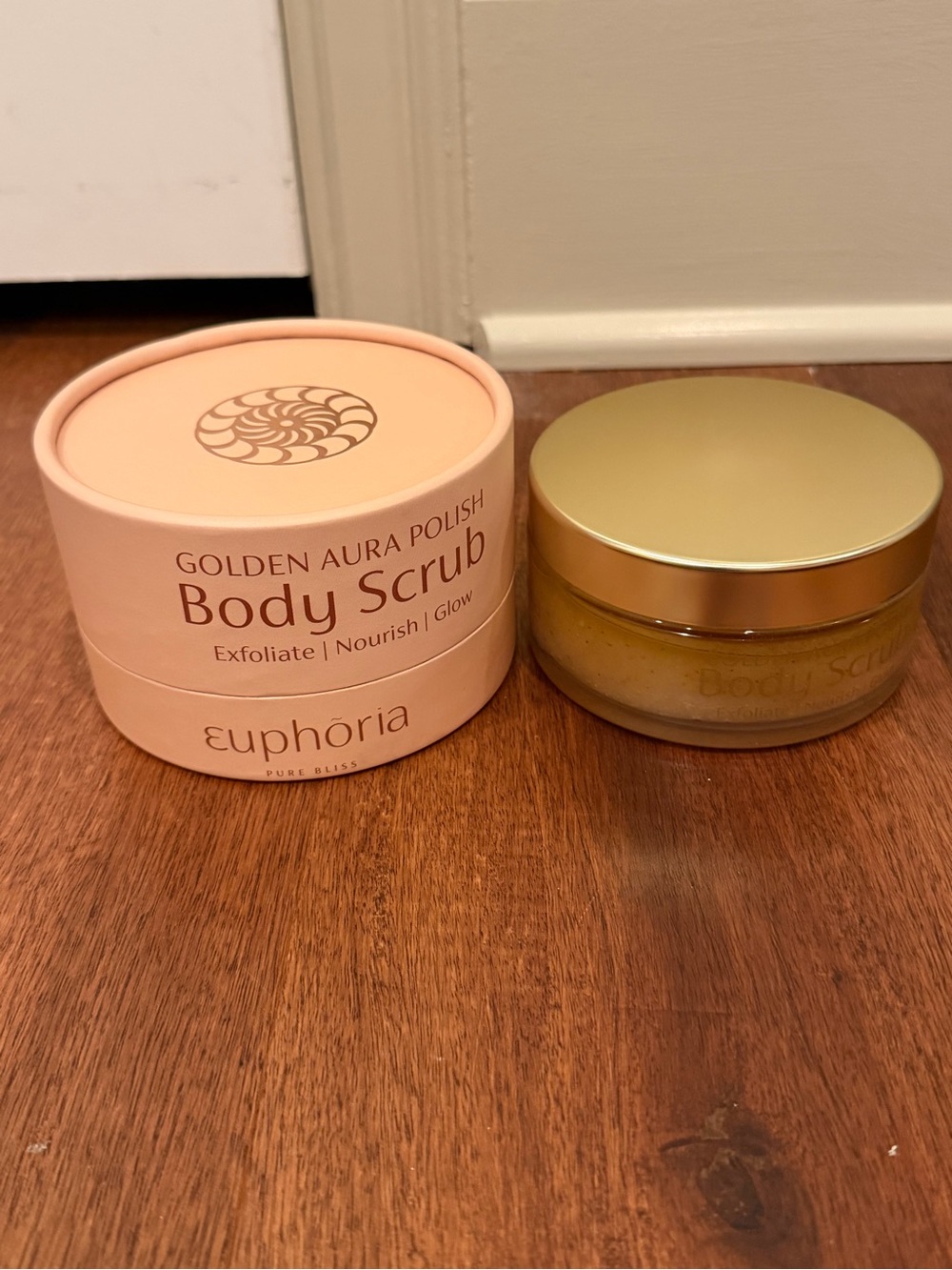 Euphoria Golden Aura Polish Body Scrub — Pink/Peach